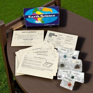 Vintage Educational Insights Earth Science Kit EI-7100 w/ Rocks & Cards Complete